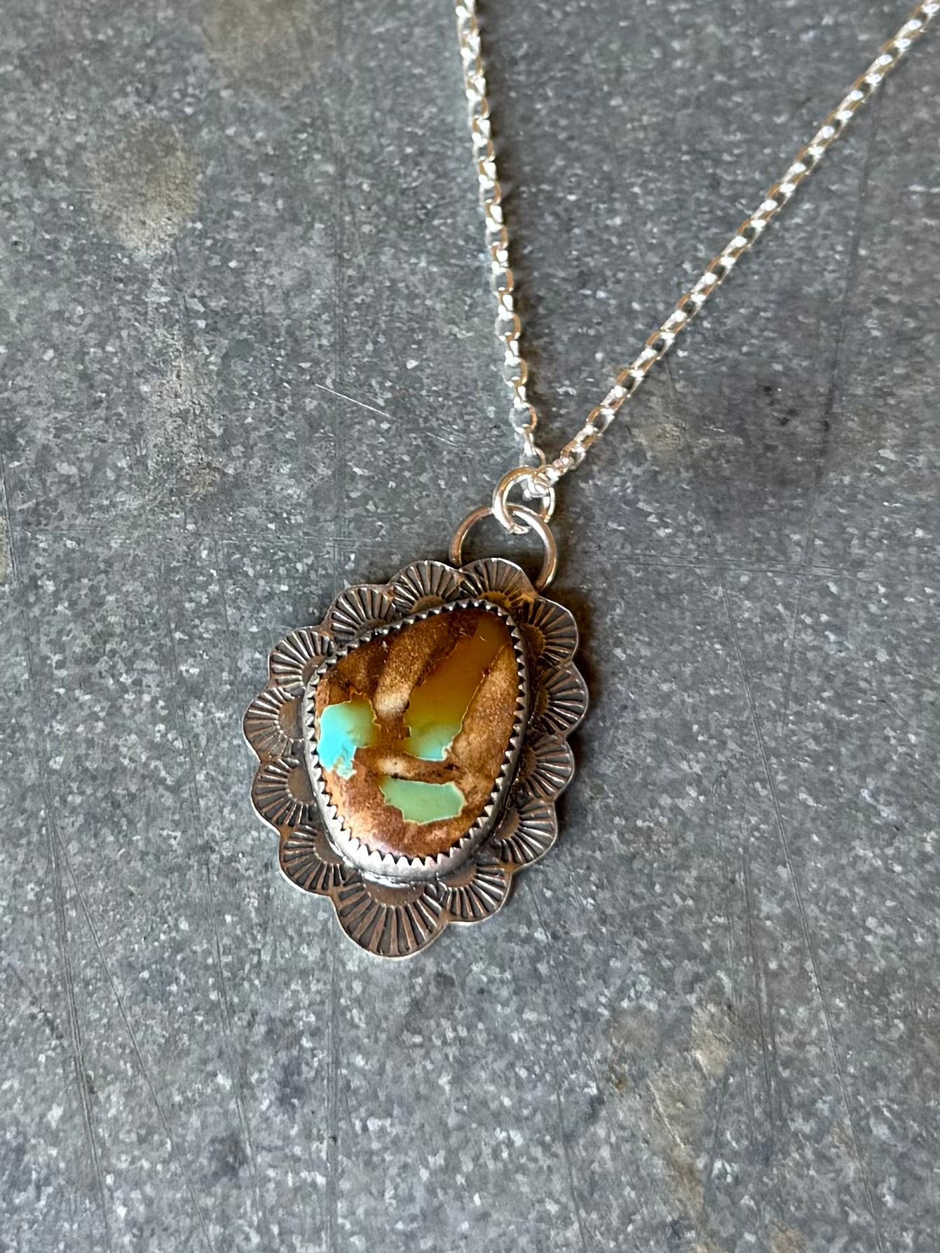 Stamped Ribbon Necklace