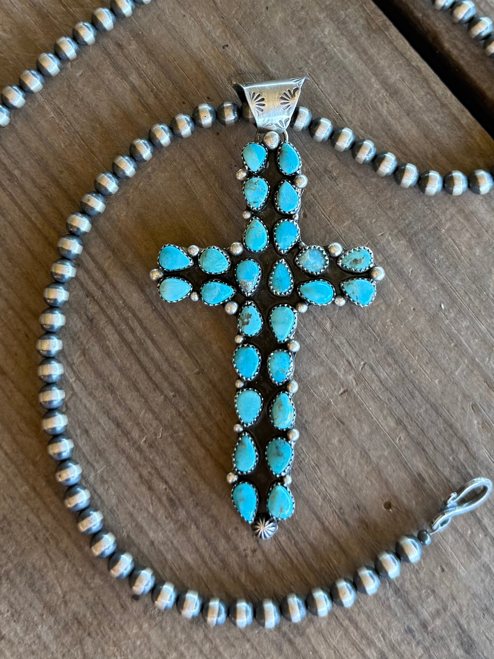 Cluster Cross Pendant