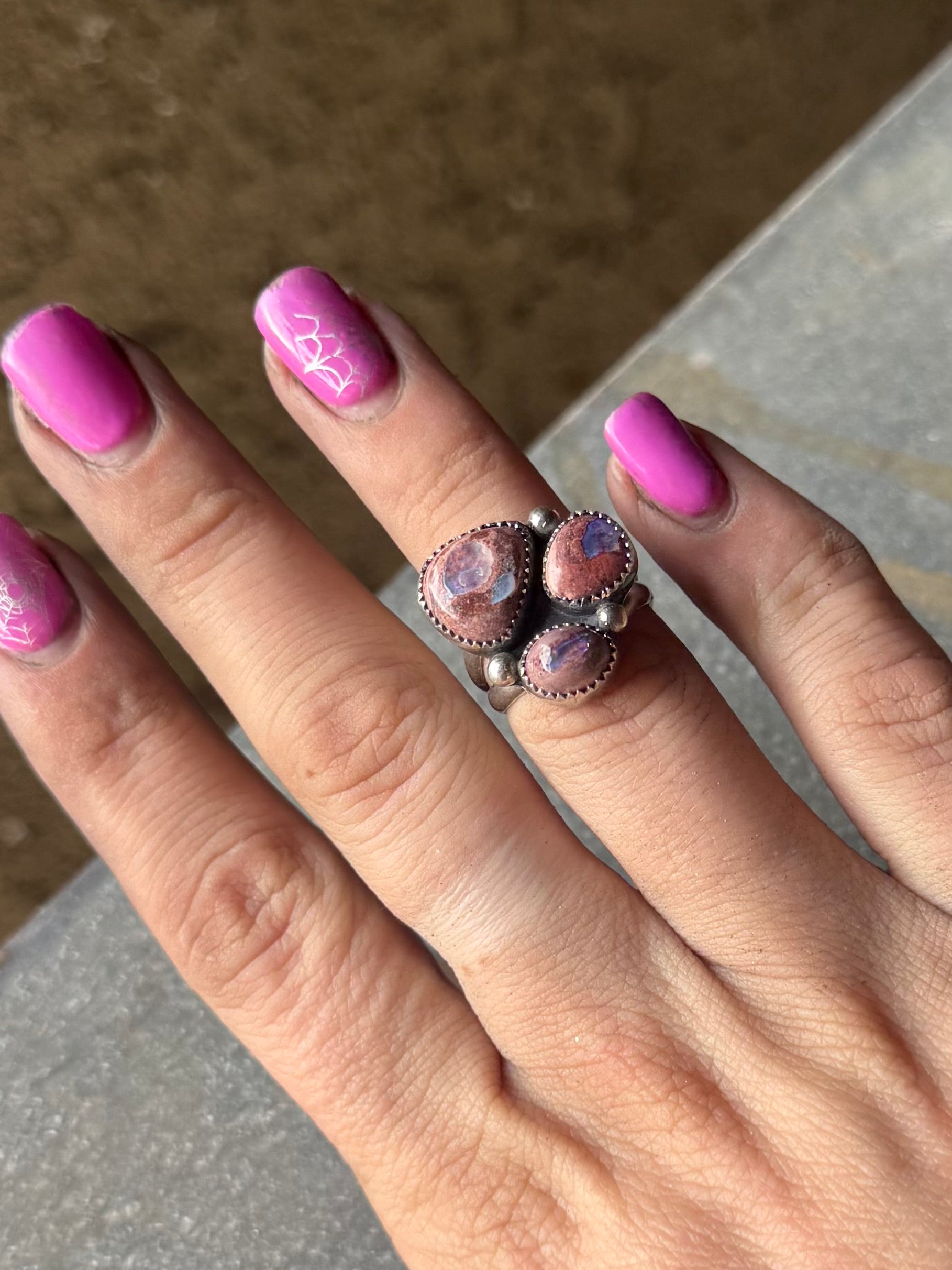 October Opal Ring Size 6