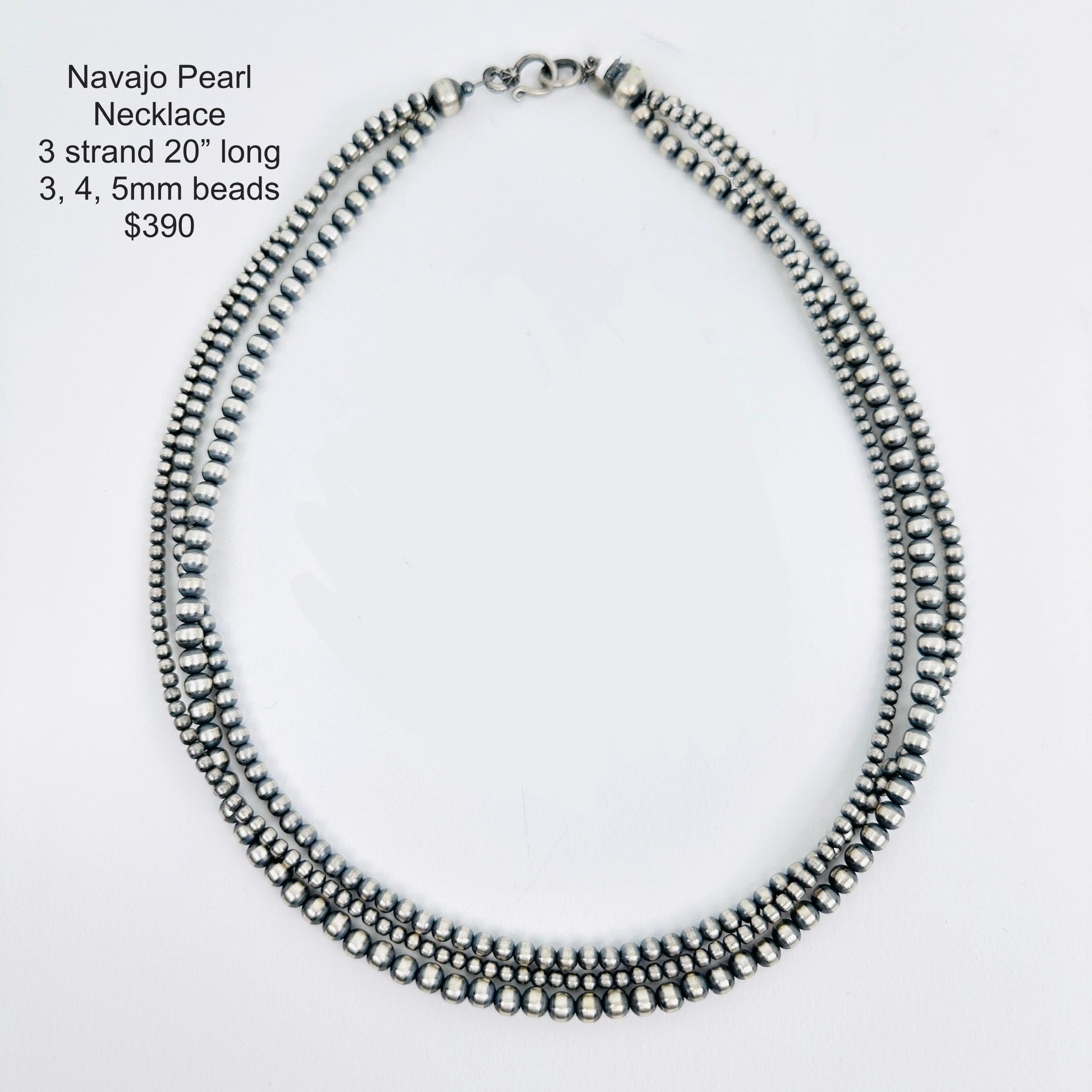 20” 3 Strand Navajo Pearls