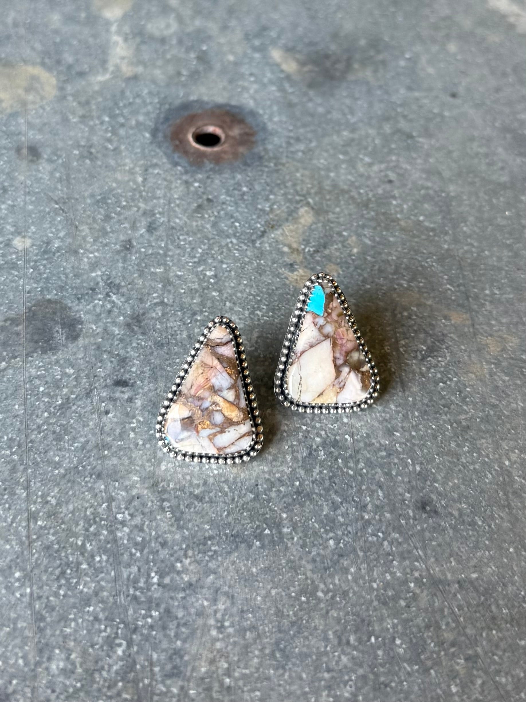 Turquoise & Opal Studs