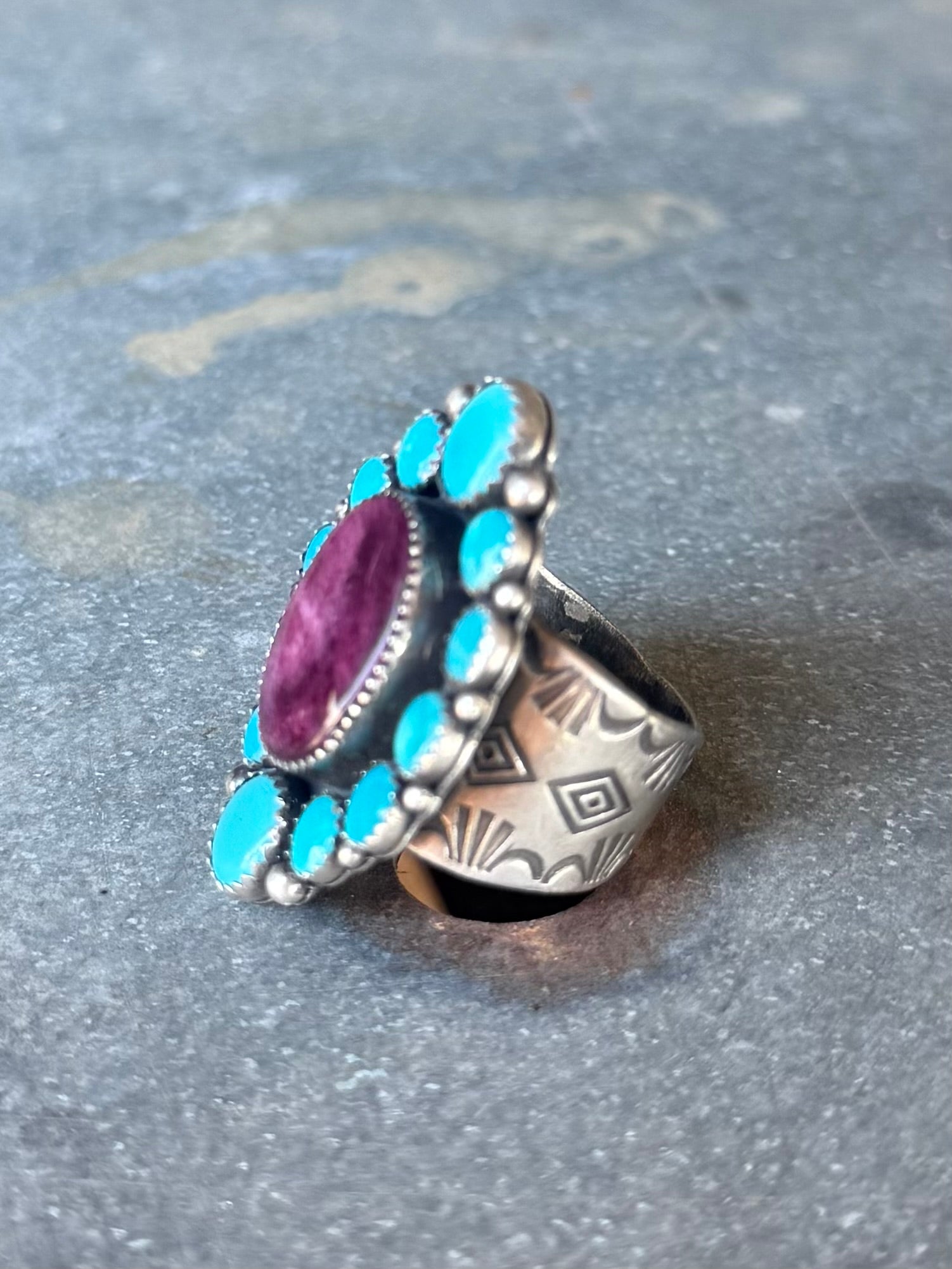 Size 8.5 Cluster Ring