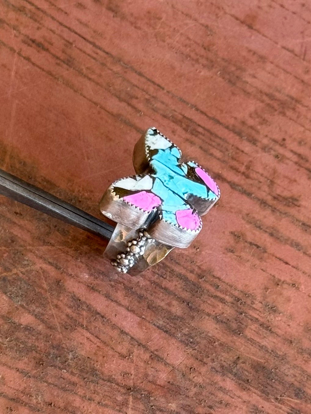 Butterfly Adjustable Size 7-9 Ring