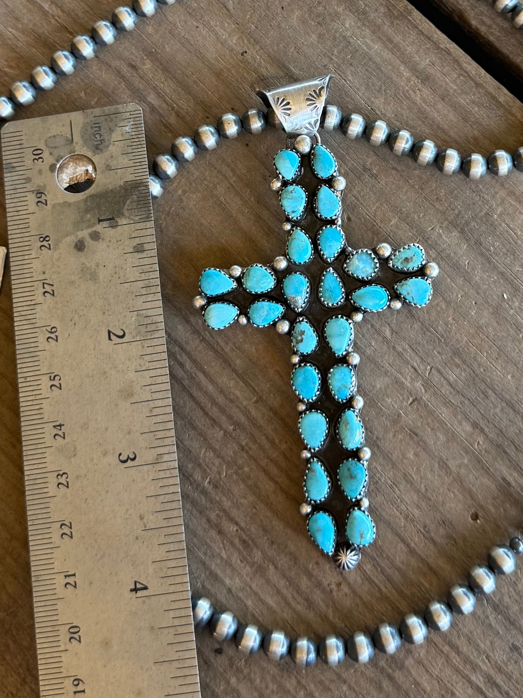 Cluster Cross Pendant