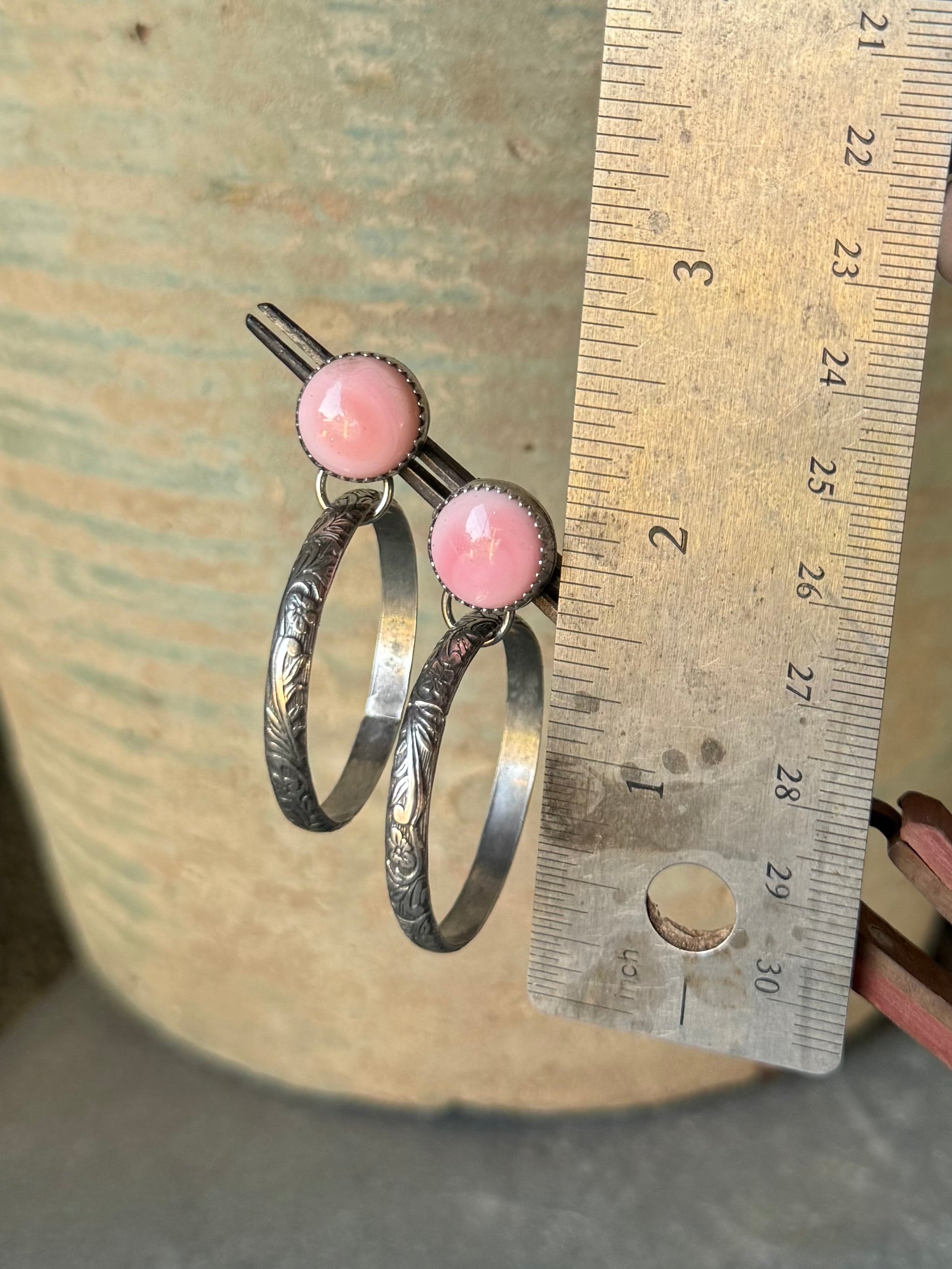 Pink Mini Hoops