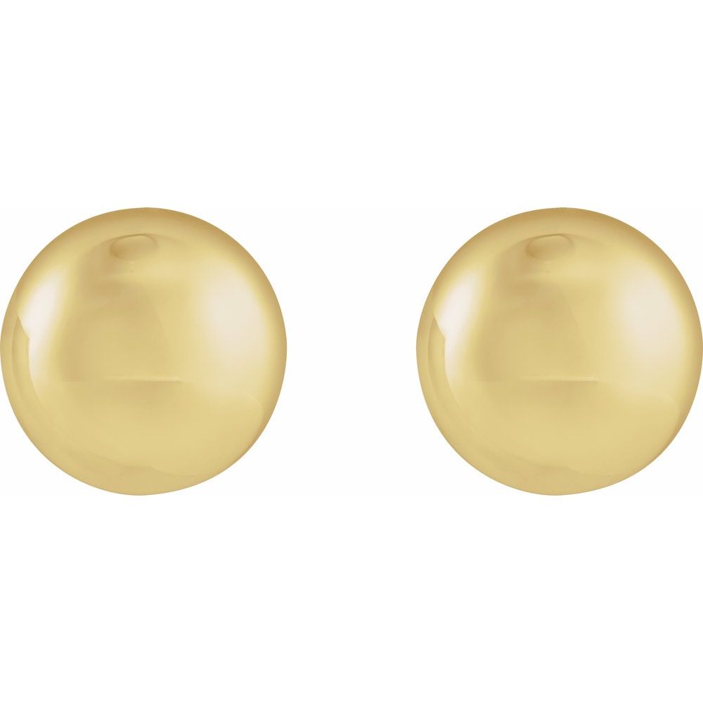 14K Large Domed Studs