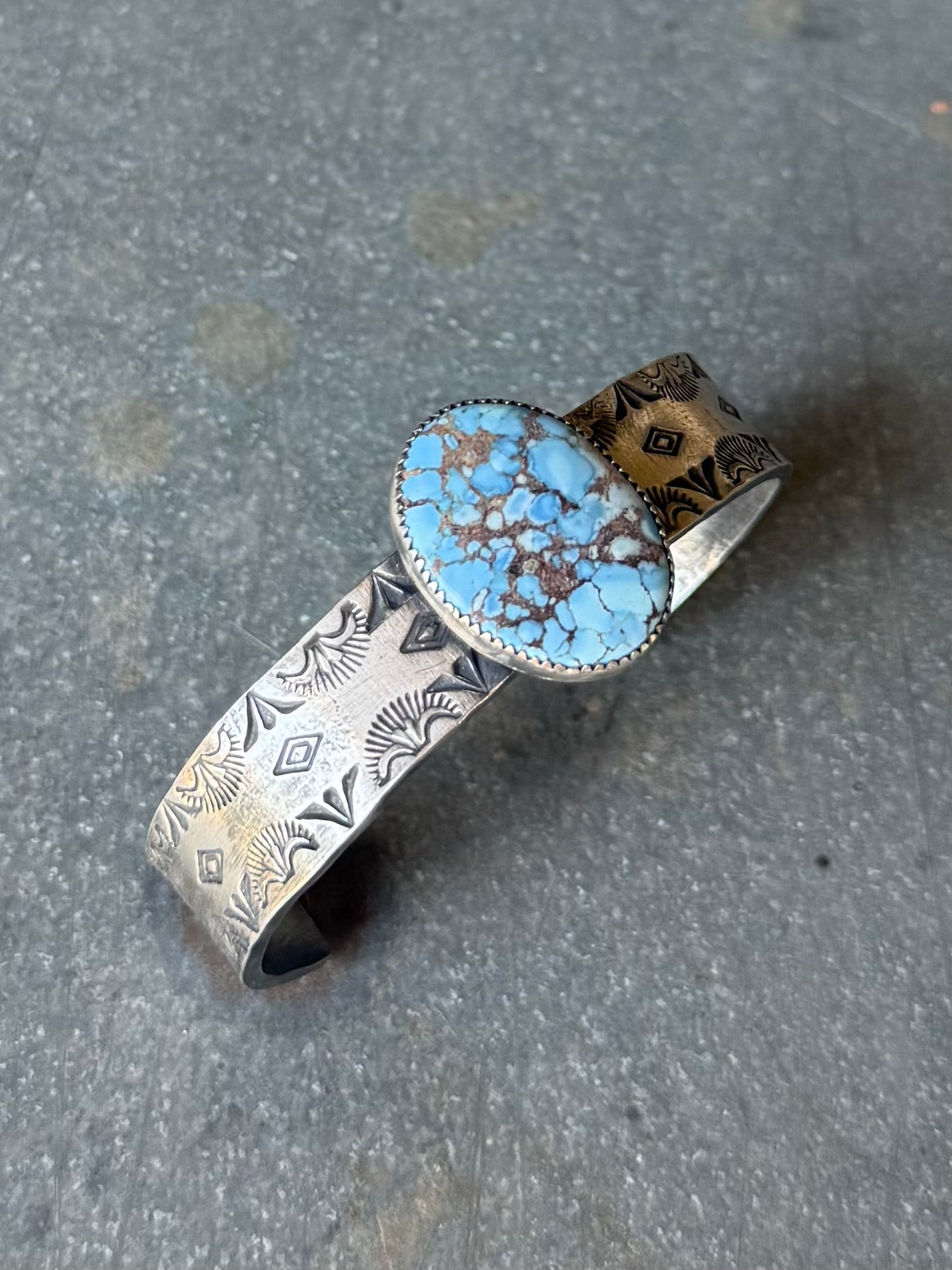 Stamped Golden Hills Cuff