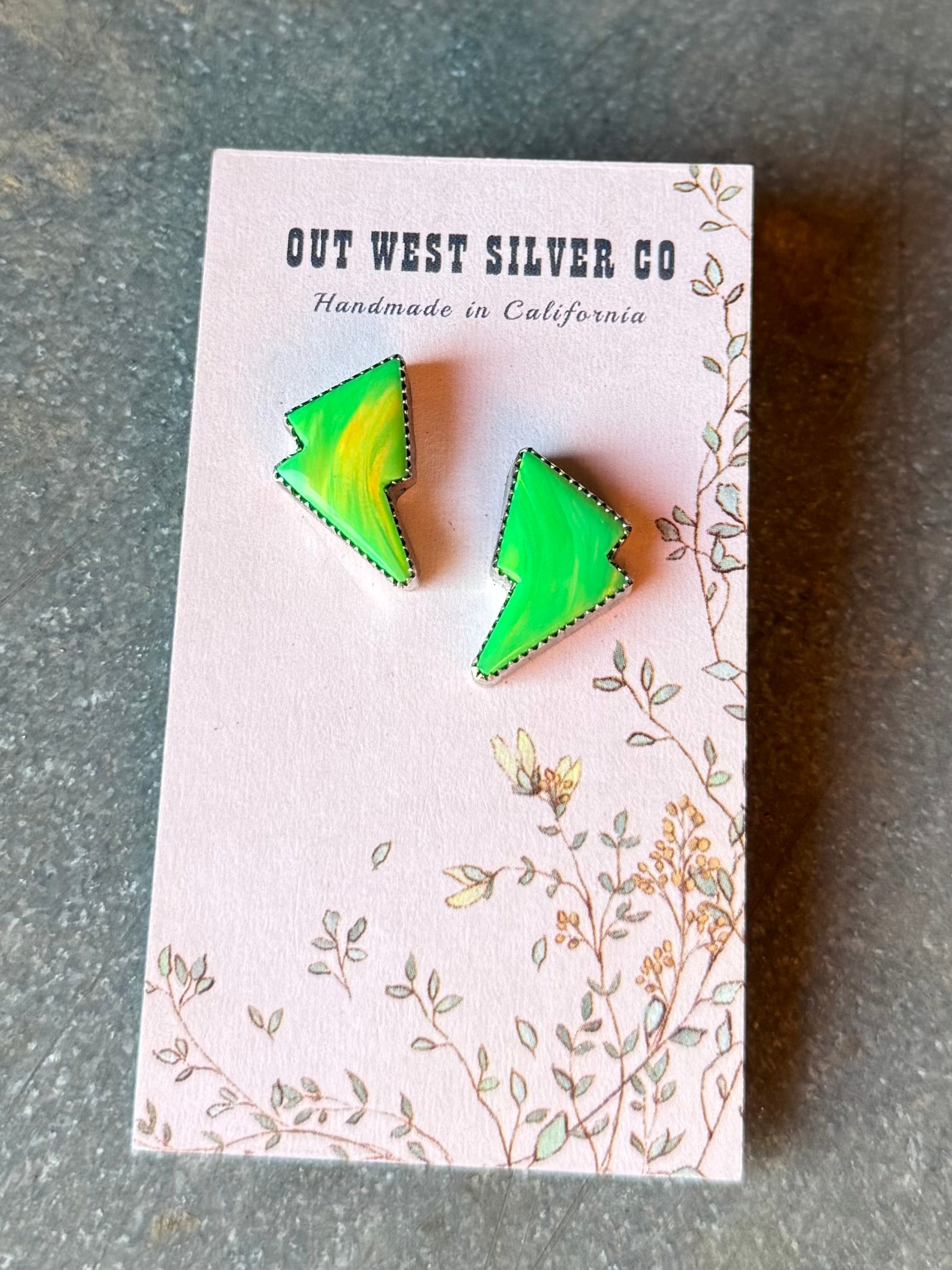 Neon Bolt Studs