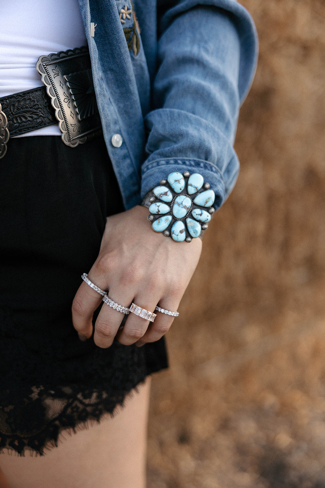 Golden Hills Bloom Cuff