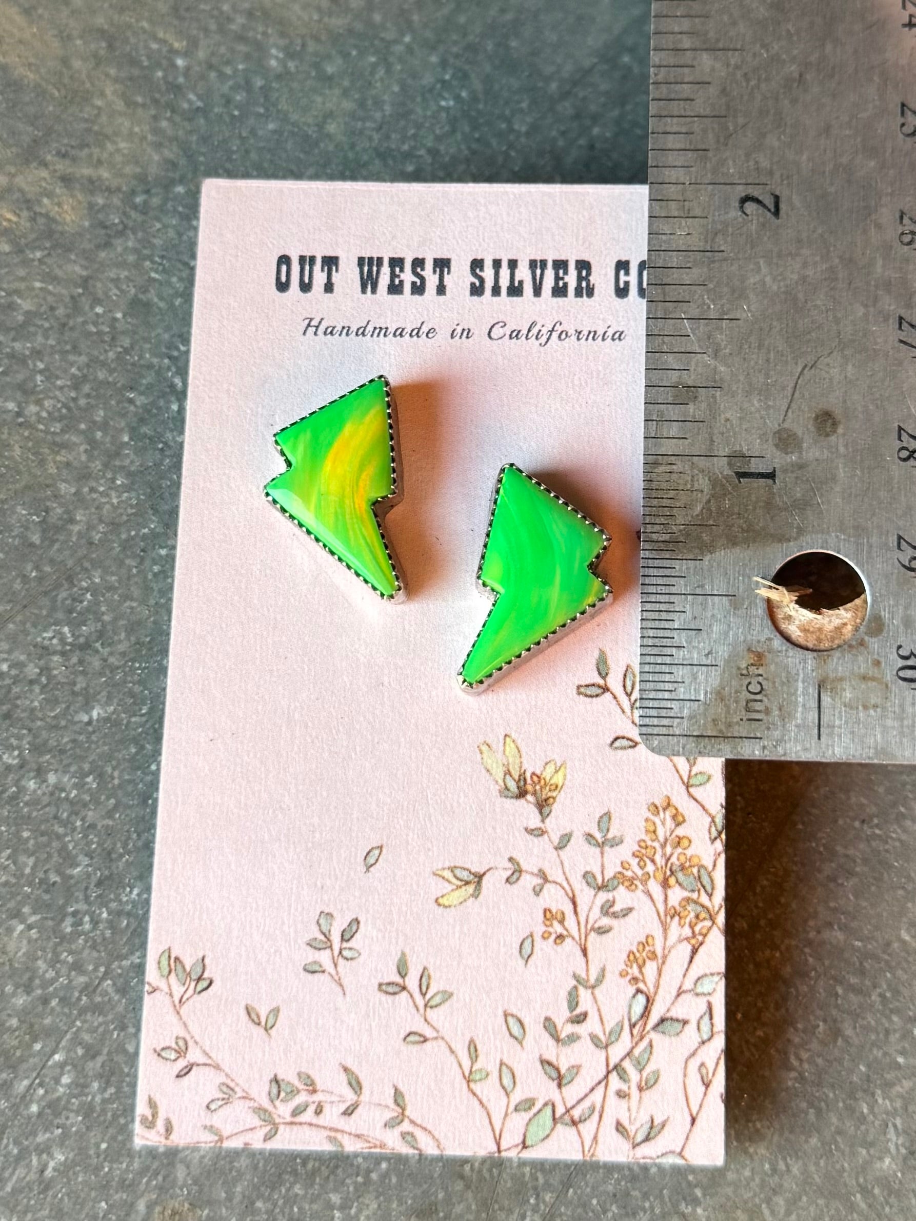 Neon Bolt Studs