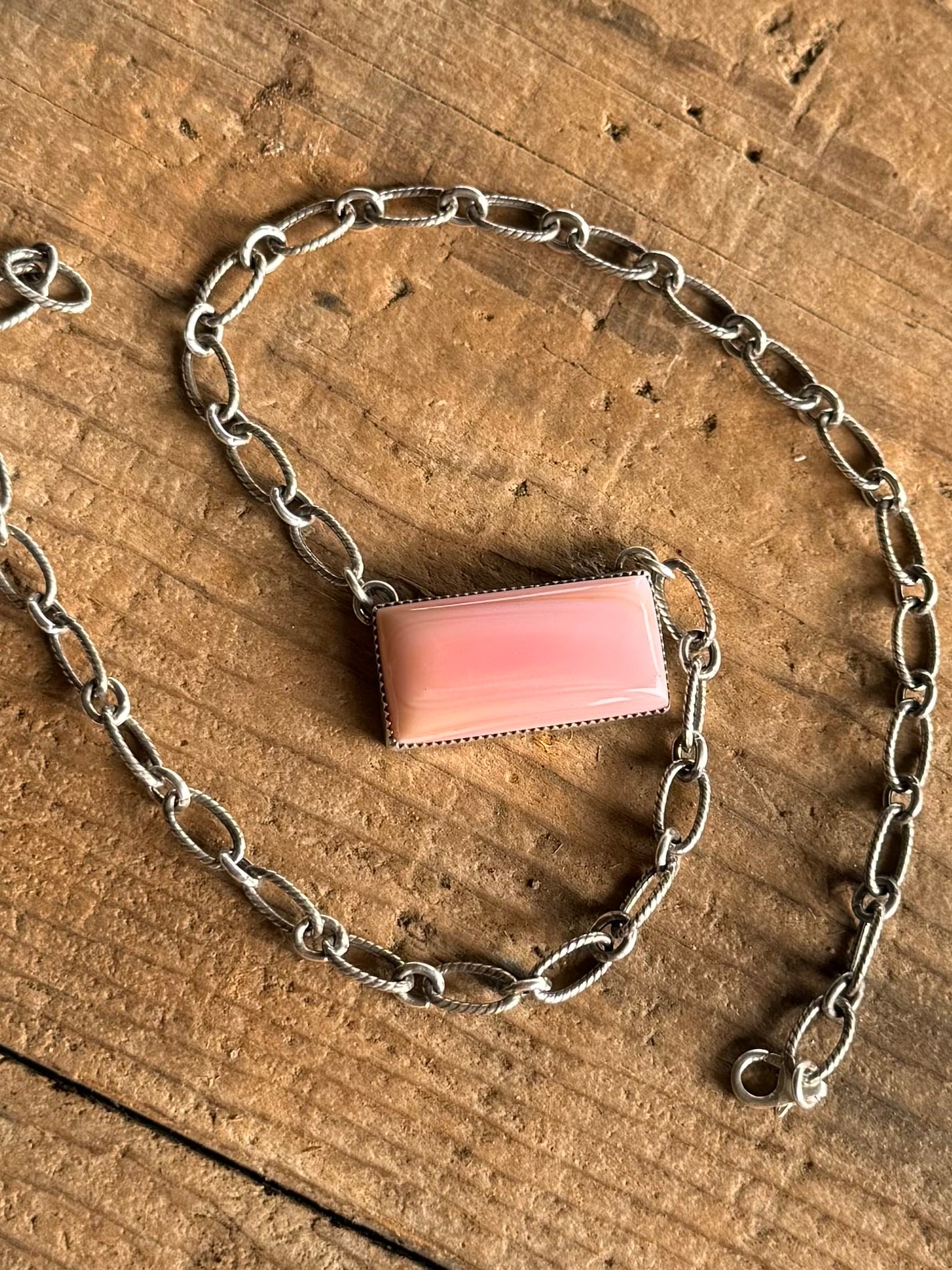 Pink Bar Necklace