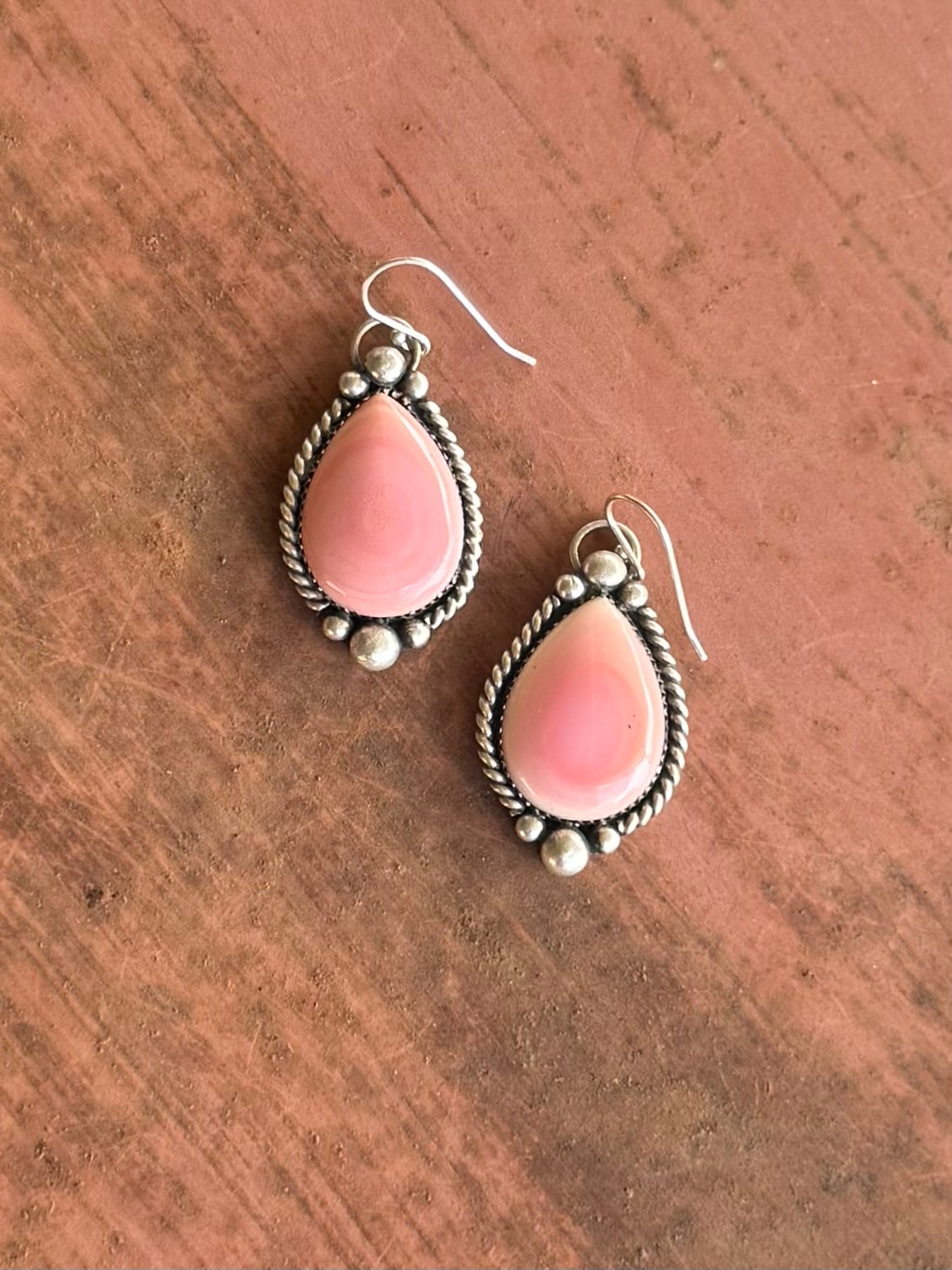 Pink Conch Earrings