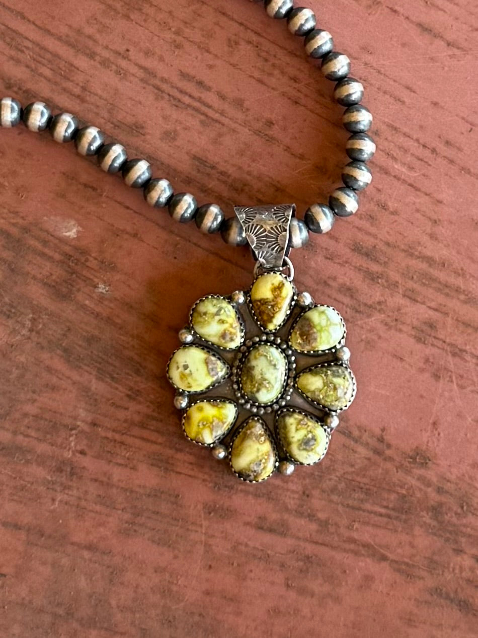 Palomino Flower Pendant