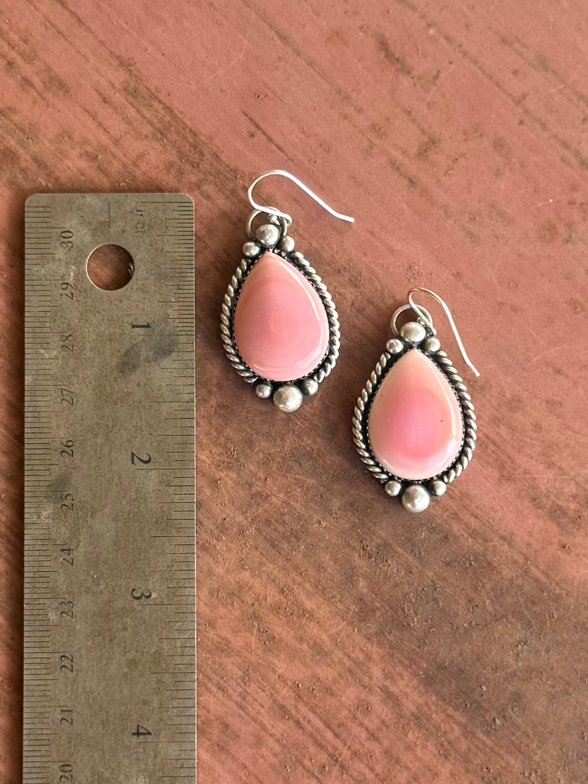Pink Conch Earrings