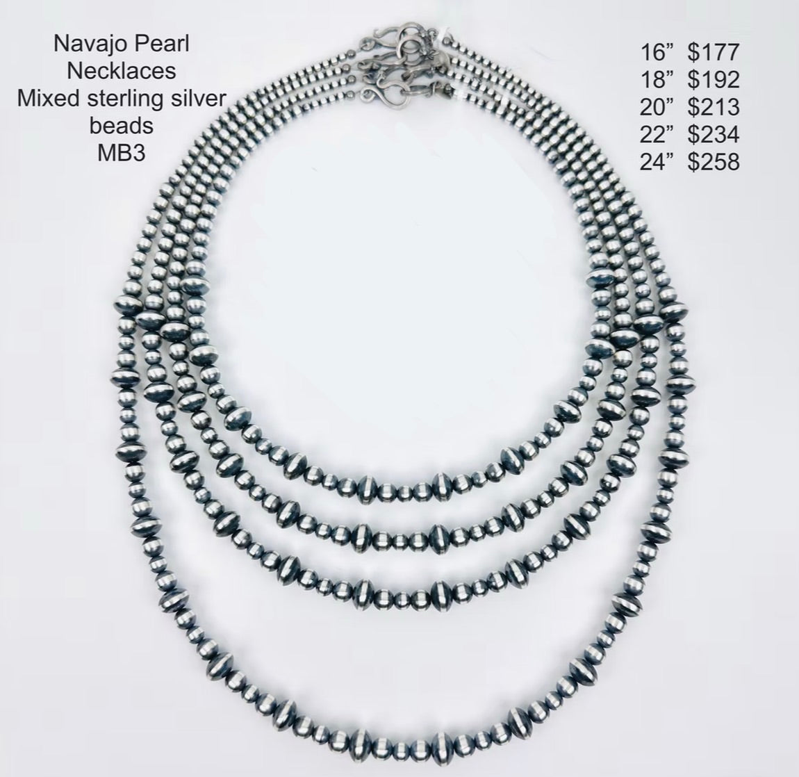 Navajo Pearls Mixed Bead 3 Style - MTO