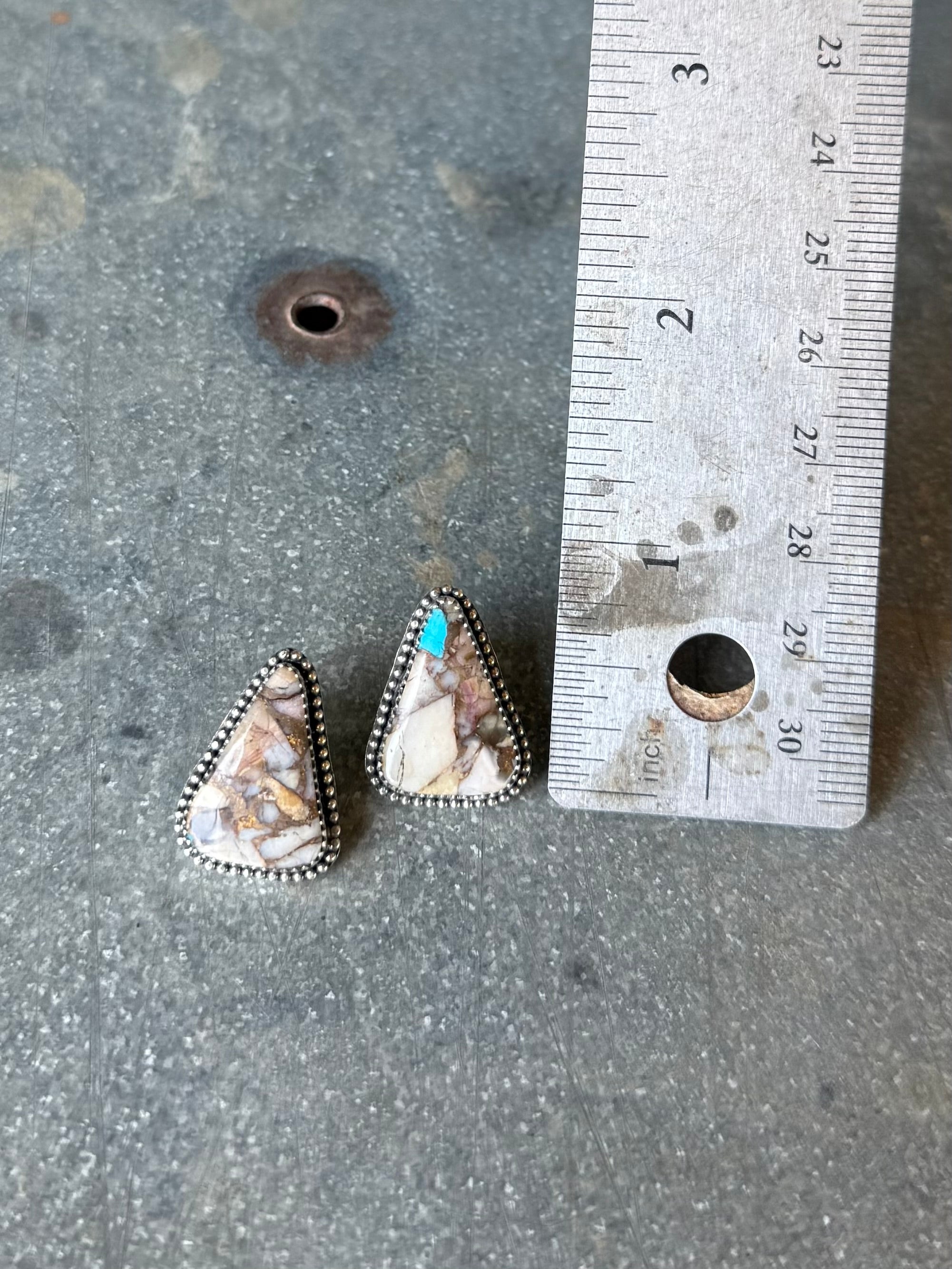 Turquoise & Opal Studs