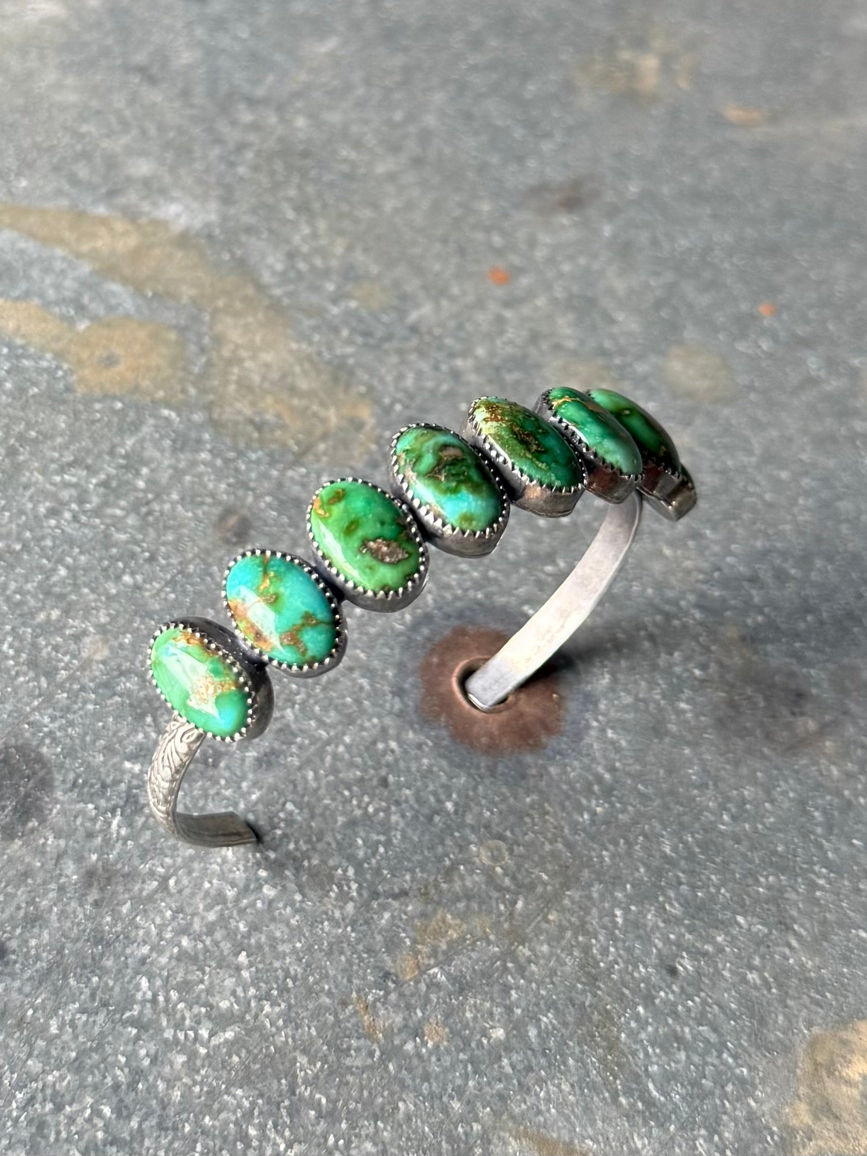 8 Stone Sonoran Gold Cuff