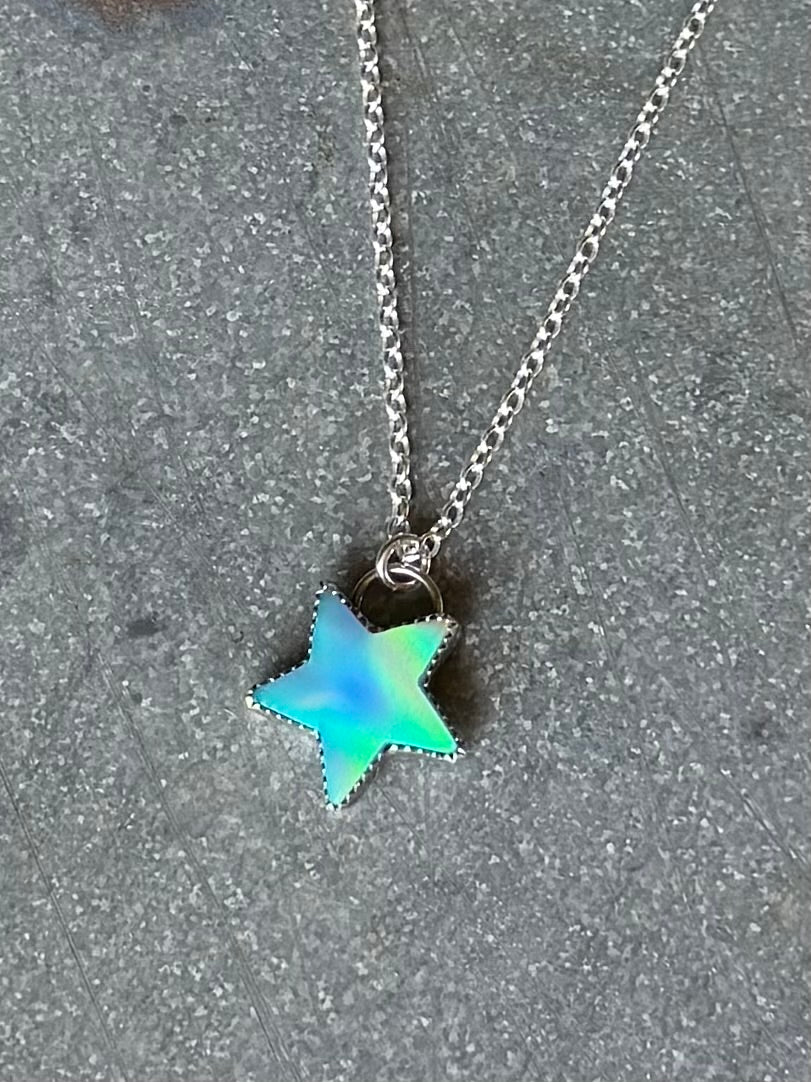 Opal Star Necklace