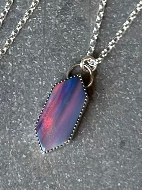 Opal Bar Necklace