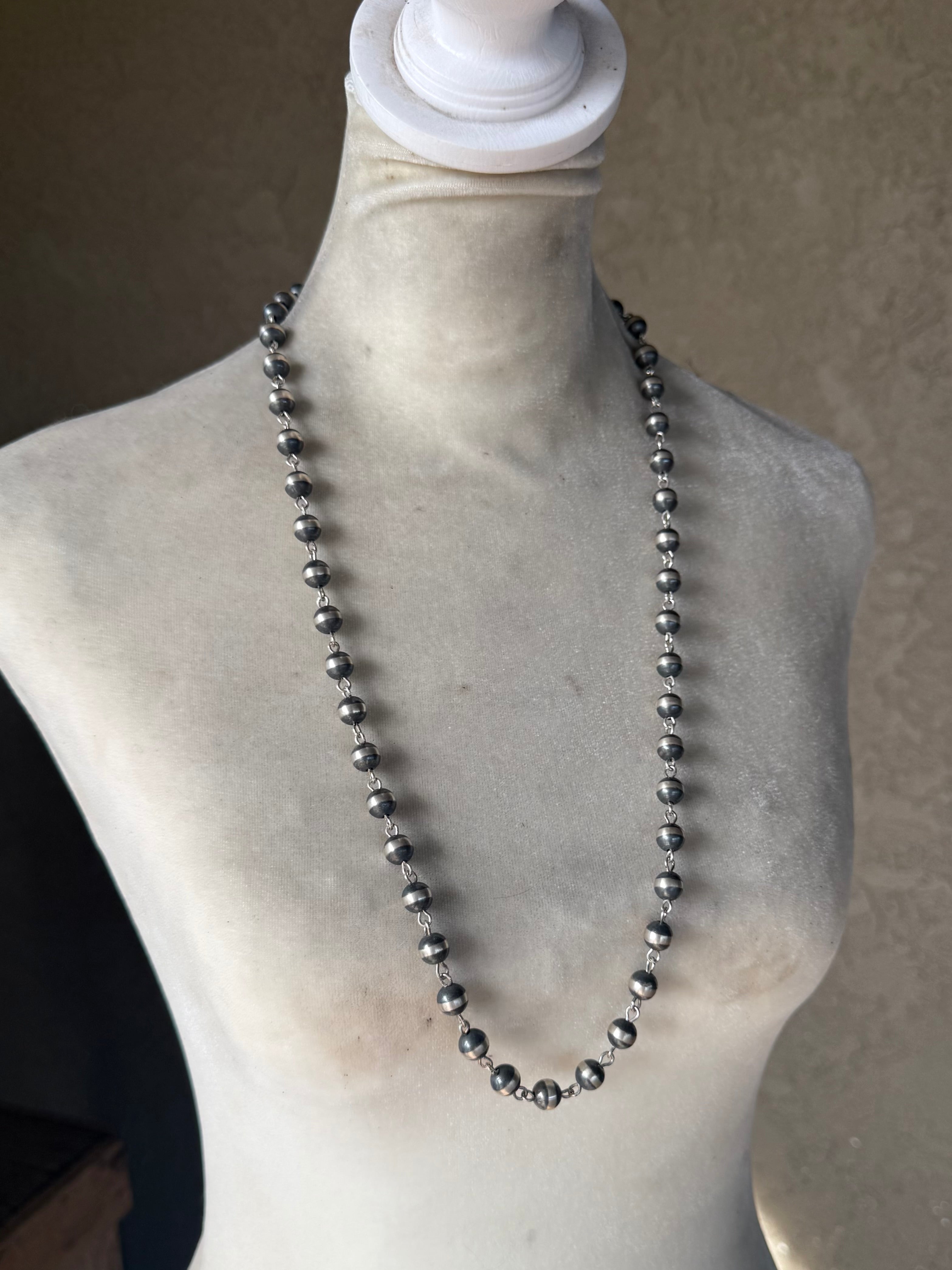 Navajo Pearl Rosary Strand 30”