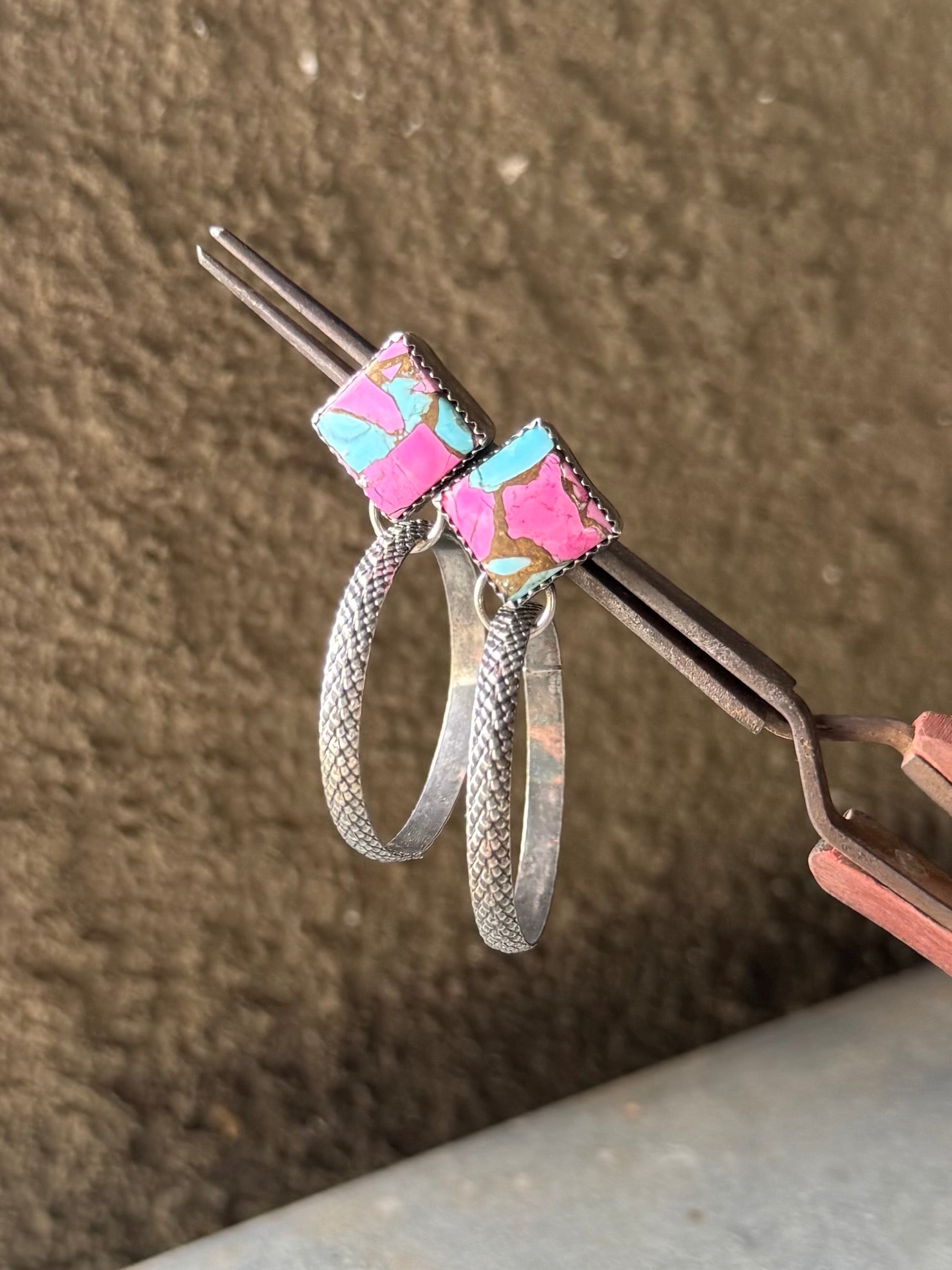 Cotton Candy Hoops
