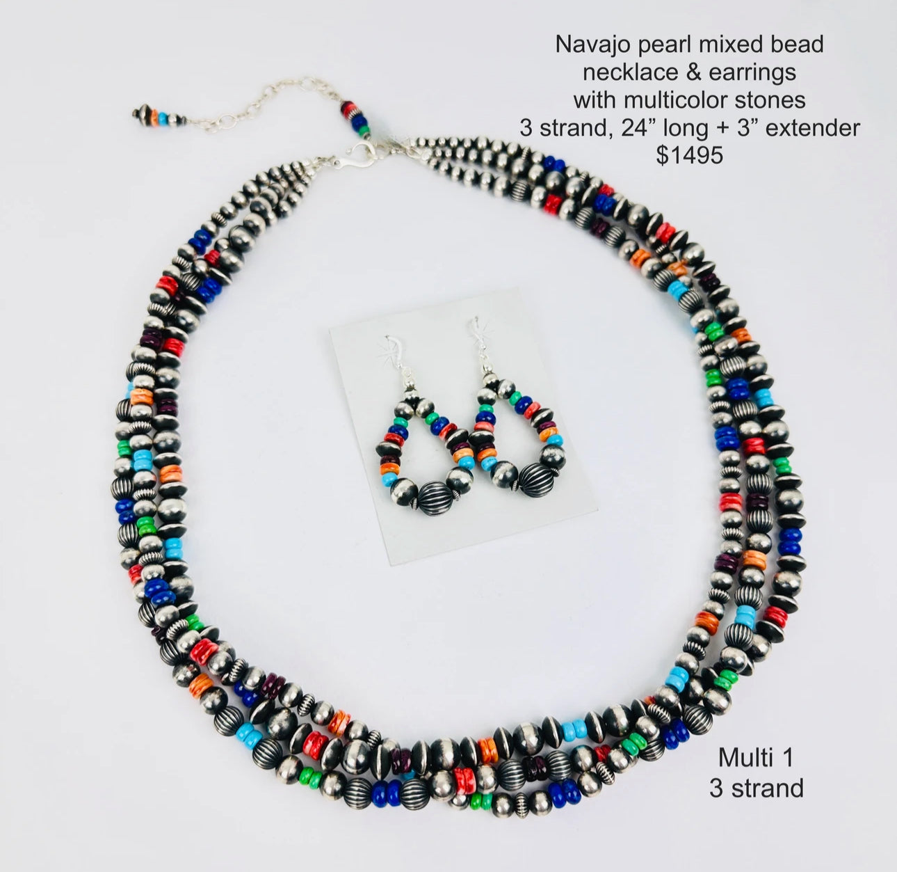 Navajo Pearl Mixed Bead Strand