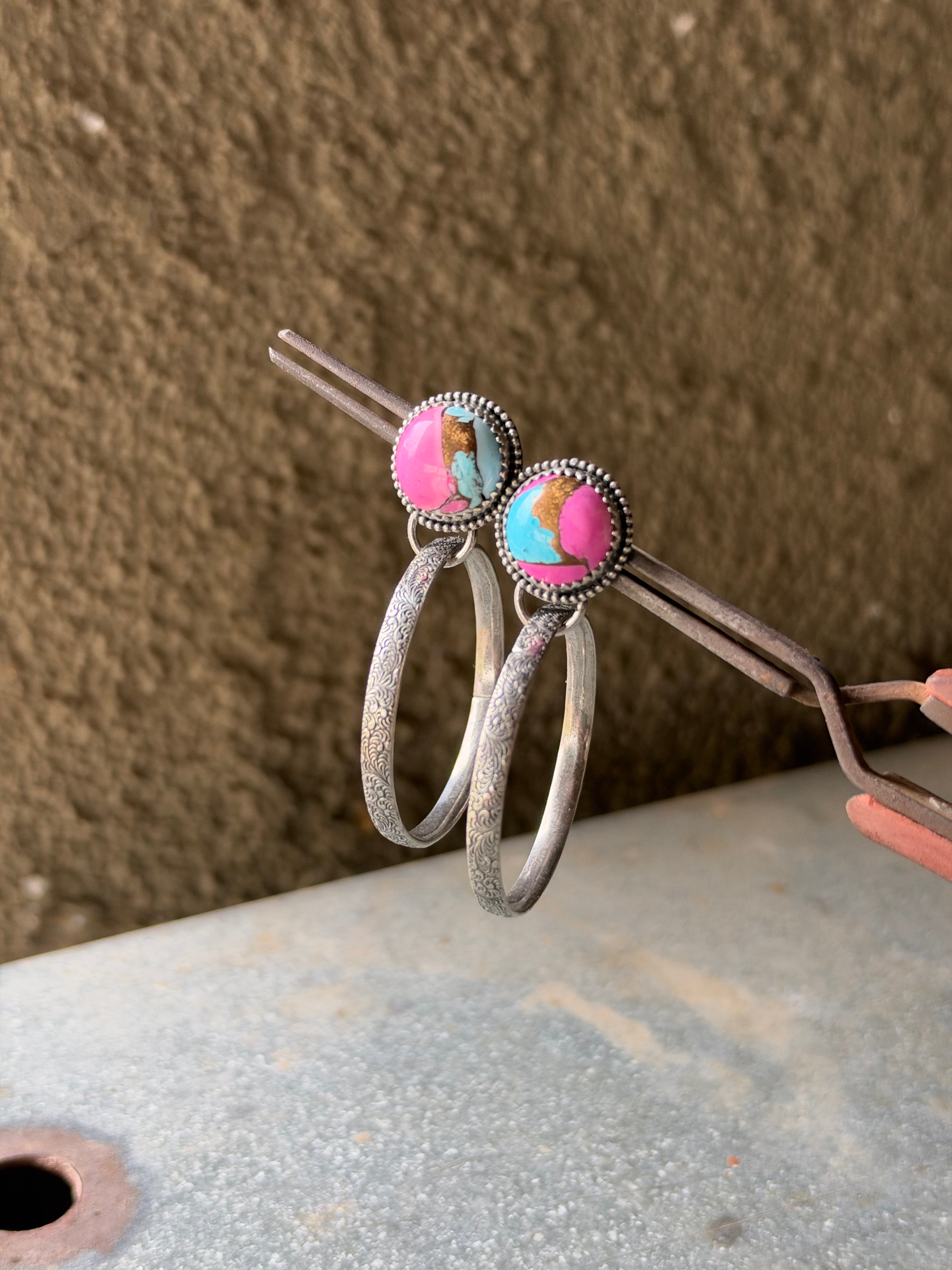 Cotton Candy Hoops