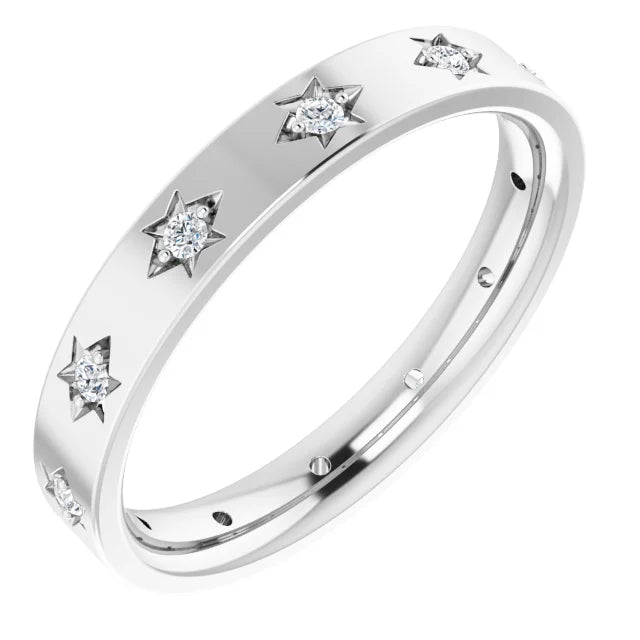Dainty 14K Star Band